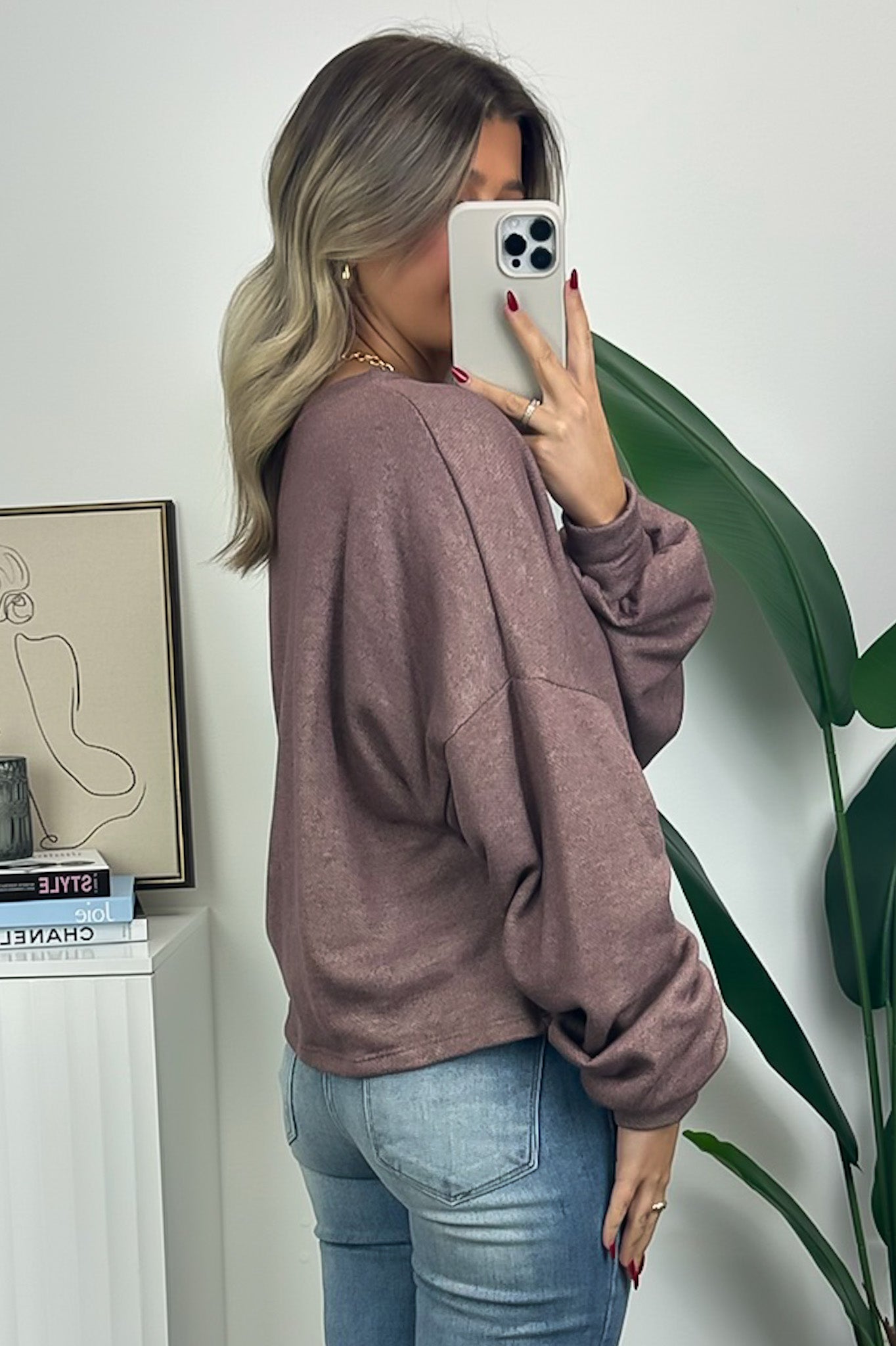  Roz Ruched Long Sleeve Knit Top - FINAL SALE - Madison and Mallory