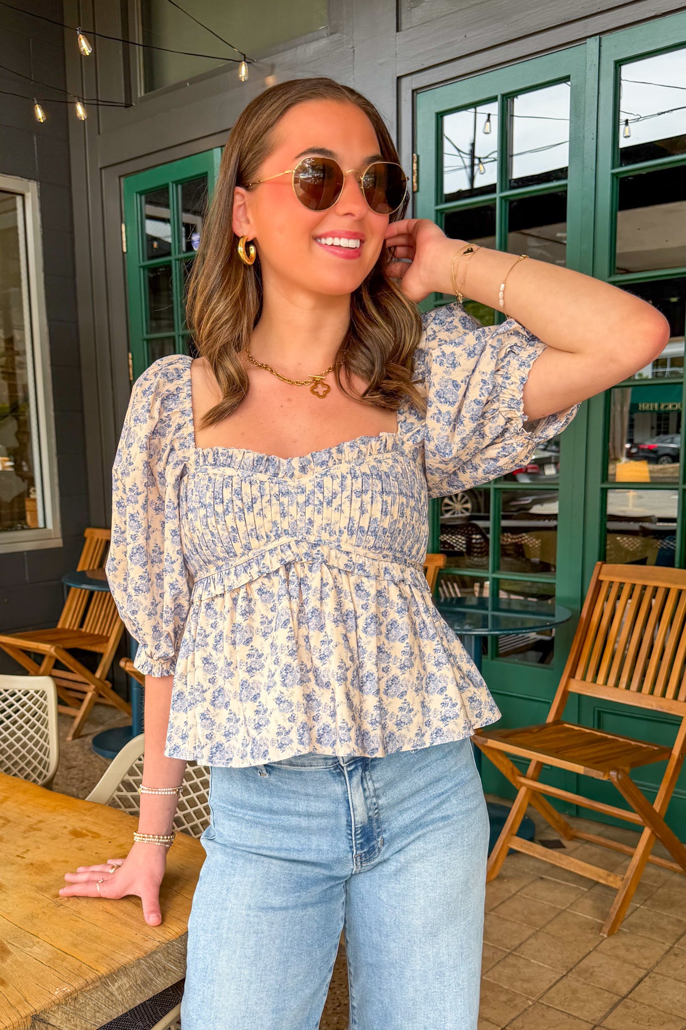 Rue de Fleur Sweetheart Babydoll Top · Madison + Mallory