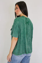 Rylee Mineral Wash Rib Knit Top - Madison and Mallory