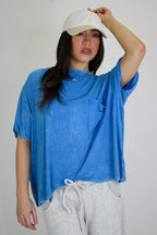 Rylee Mineral Wash Rib Knit Top