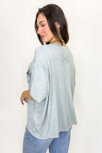 Rylee Mineral Wash Rib Knit Top - Madison and Mallory