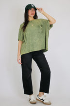 Rylee Mineral Wash Rib Knit Top - Madison and Mallory