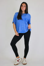Rylee Mineral Wash Rib Knit Top - Madison and Mallory