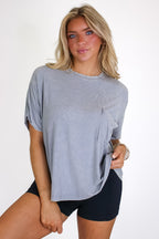 Rylee Mineral Wash Rib Knit Top
