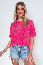 Rylee Mineral Wash Rib Knit Top - Madison and Mallory