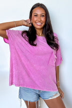 Rylee Mineral Wash Rib Knit Top - BACK IN STOCK