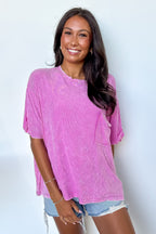 Rylee Mineral Wash Rib Knit Top - BACK IN STOCK
