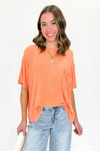Rylee Mineral Wash Rib Knit Top - Madison and Mallory