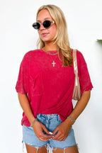 Rylee Mineral Wash Rib Knit Relaxed Pocket Top - BACK IN STOCK - Madison and Mallory