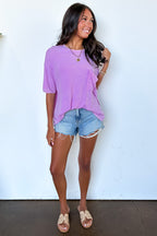 Rylee Mineral Wash Rib Knit Relaxed Pocket Top - BACK IN STOCK - Madison and Mallory