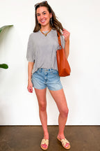 Rylee Mineral Wash Rib Knit Top - BACK IN STOCK