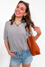 Rylee Mineral Wash Rib Knit Relaxed Pocket Top - BACK IN STOCK - Madison and Mallory