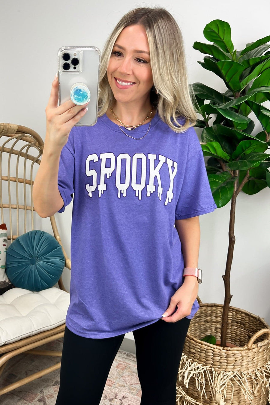  SPOOKY Melting Graphic Tee - Madison and Mallory