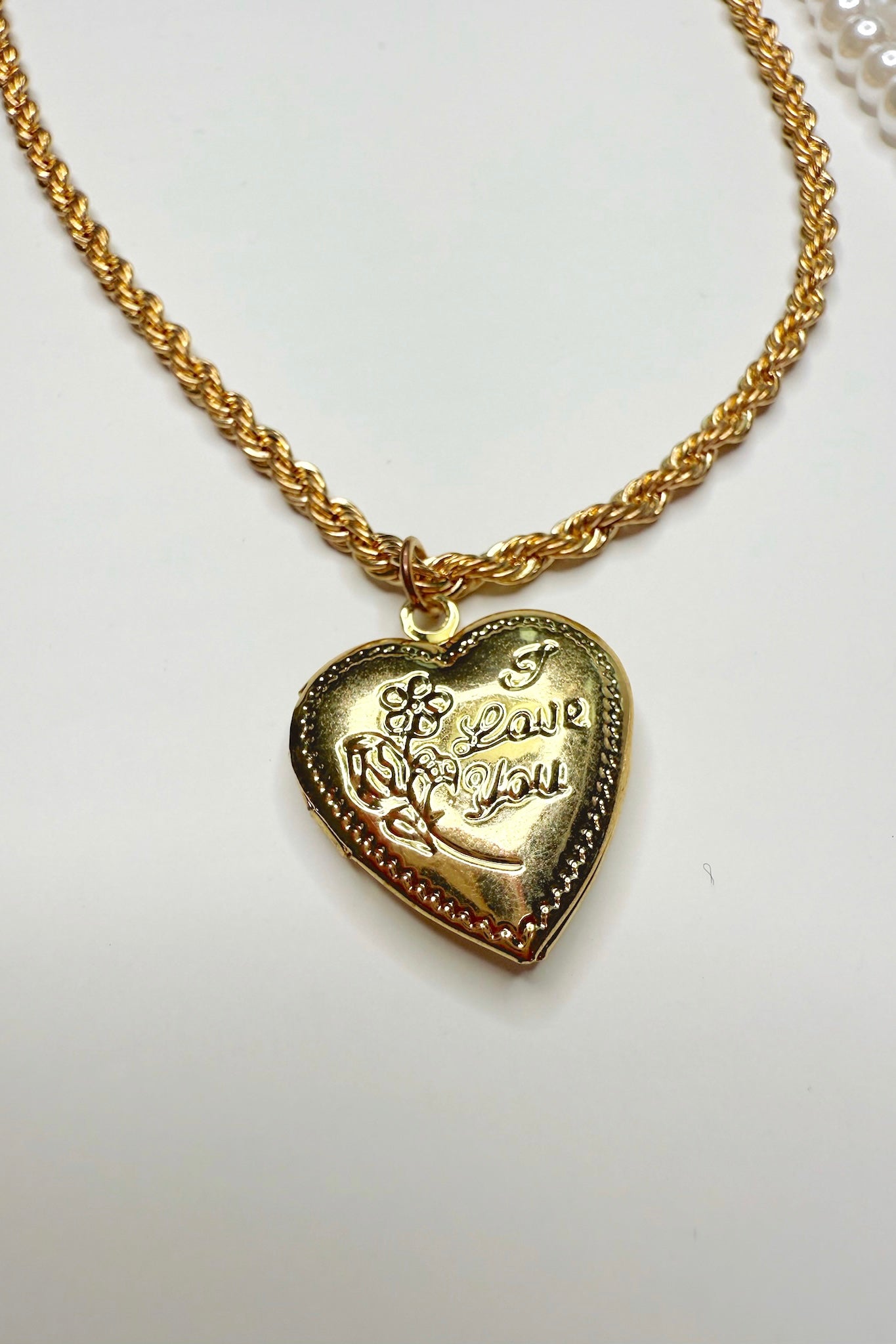 Sacred Layers Cross Heart Charm Multilayer Pearl Necklace - Madison and Mallory