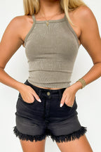 Safi Seamless Ribbed Knit Tank Top - FINAL SALE - Madison and Mallory
