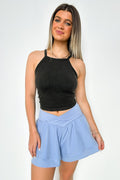 Black / SM Safi Seamless Ribbed Knit Tank Top - FINAL SALE - Madison and Mallory