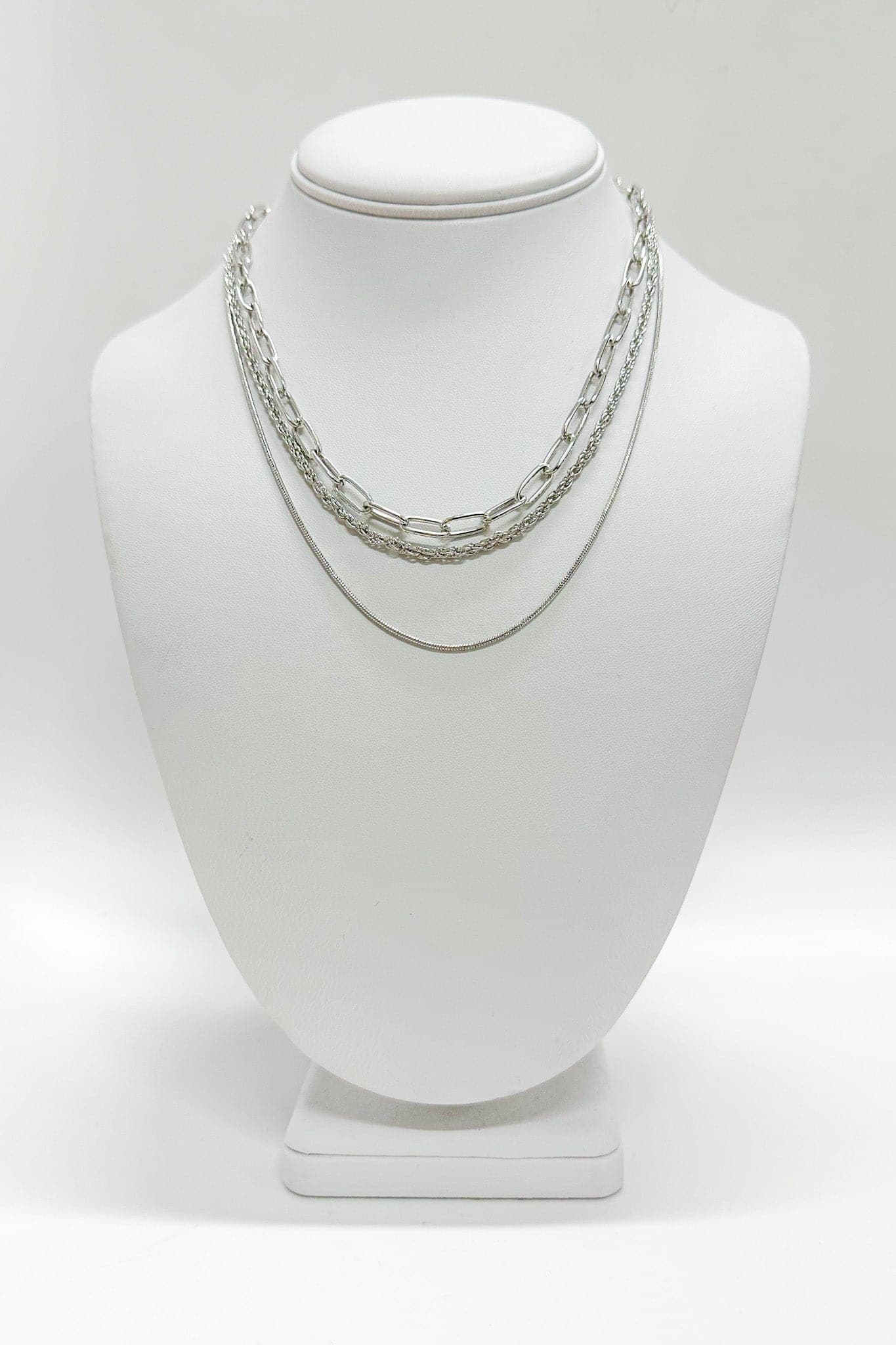 Silver Sammi Chain Layered Necklace - Madison and Mallory
