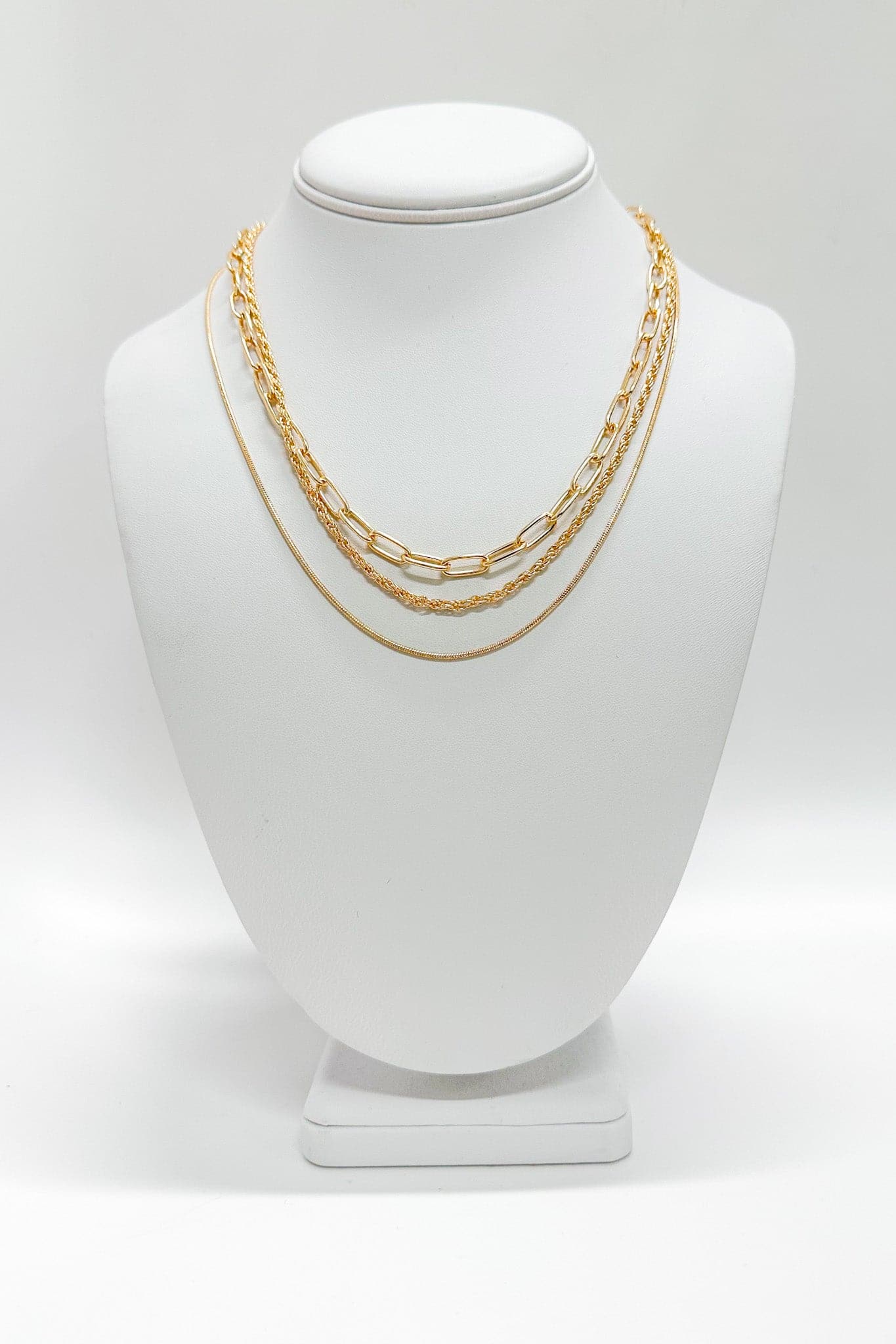 Gold Sammi Chain Layered Necklace - Madison and Mallory