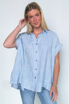 Savani Button Down Striped Top - Madison and Mallory