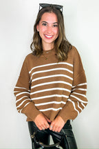 Seam Story Striped Oversized Sweater - BACK IN STOCK - Madison and Mallory