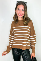 Seam Story Striped Oversized Sweater - BACK IN STOCK - Madison and Mallory