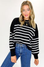 Seam Story Striped Oversized Sweater - BACK IN STOCK
