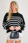 Seam Story Striped Oversized Sweater