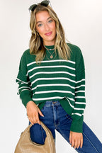 Seam Story Striped Oversized Sweater - BACK IN STOCK - Madison and Mallory