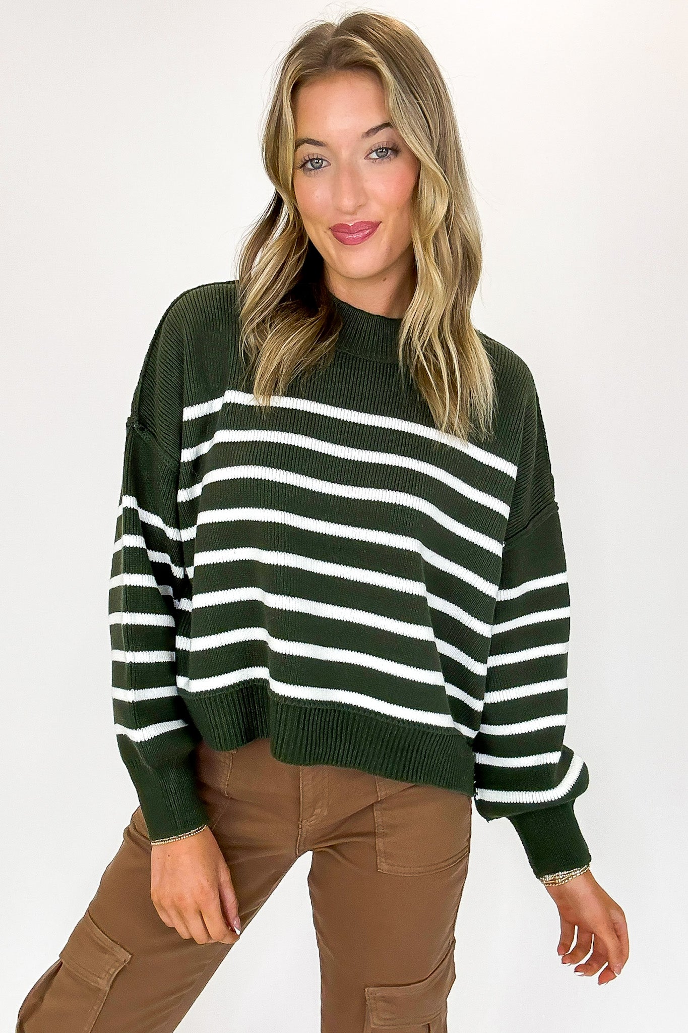 Seam Story Striped Oversized Sweater - BACK IN STOCK