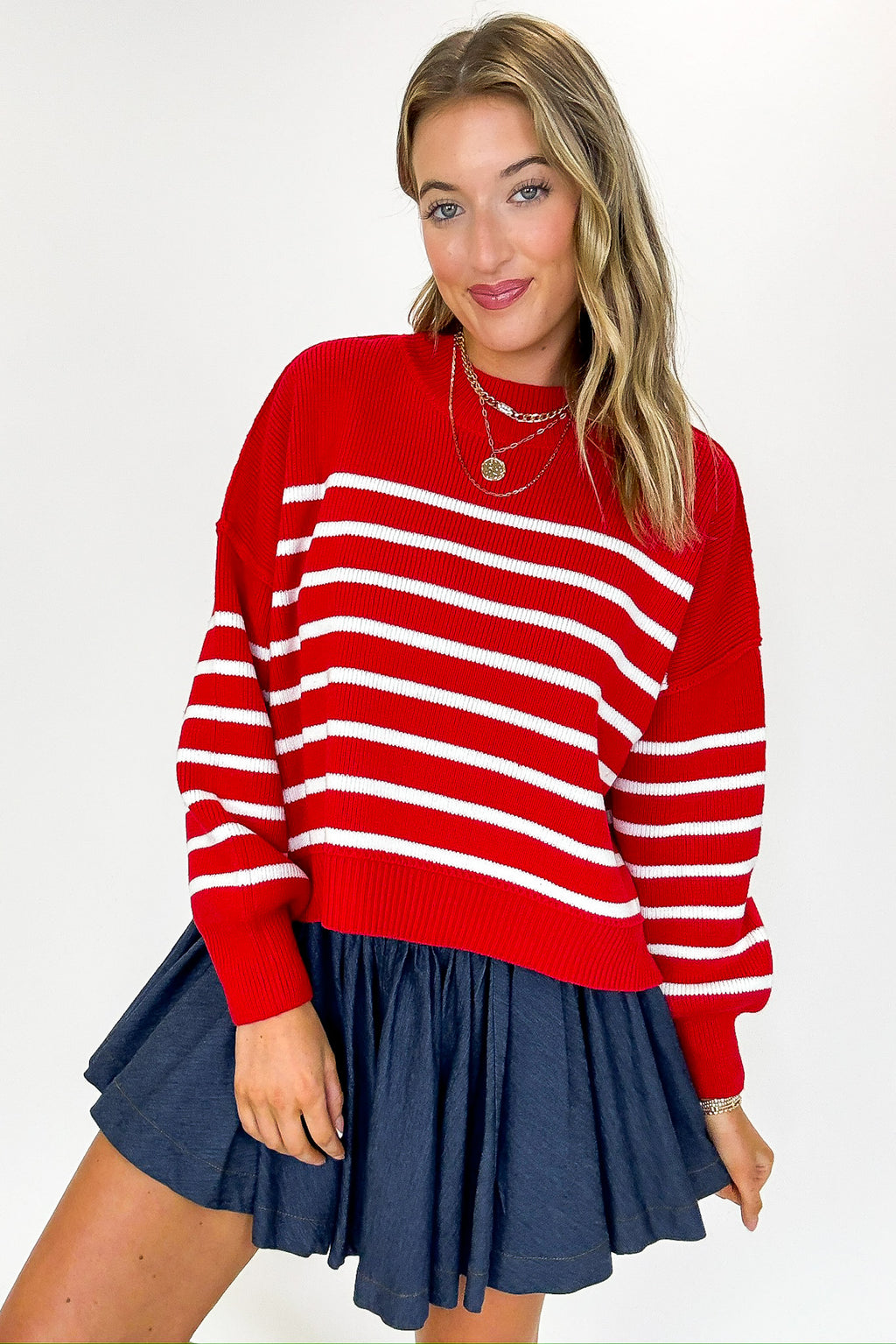 Seam Story Striped Oversized Sweater - BACK IN STOCK - Madison and Mallory