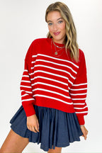 Seam Story Striped Oversized Sweater - BACK IN STOCK - Madison and Mallory
