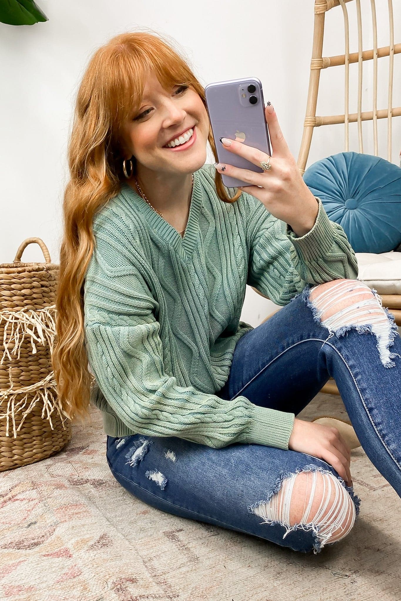  See the City Cable Knit Sweater - FINAL SALE - Madison and Mallory