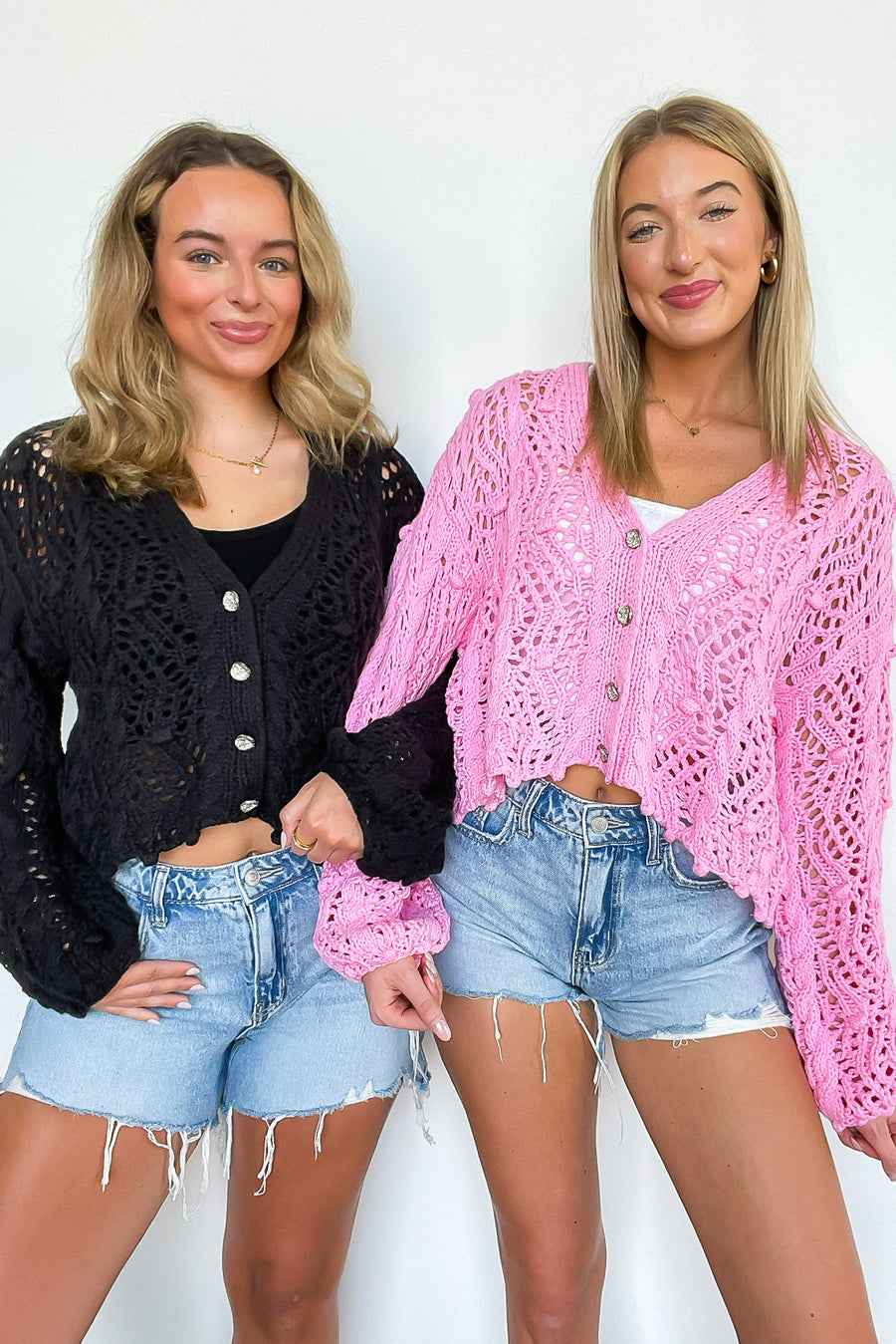 Sena Oversized Crochet Cardigan - Madison and Mallory