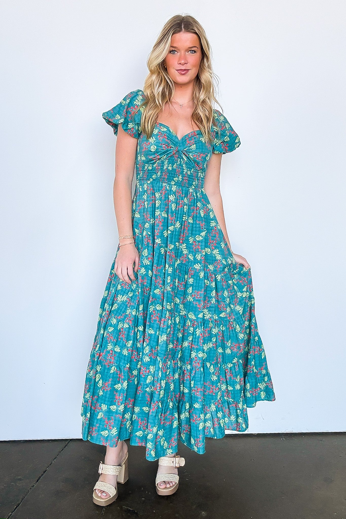 Sensationally Sweeter Floral Tiered Maxi Dress - FINAL SALE - Madison and Mallory