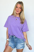 Lavender / SM Serene Escapes Acid Wash Relaxed Top - Madison and Mallory