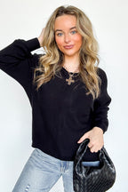 Serene Seam Viscose Knit Sweater - FINAL SALE - Madison and Mallory