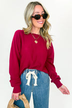 Serene Seam Viscose Knit Sweater - FINAL SALE - Madison and Mallory