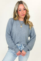 Serene Seam Viscose Knit Sweater - FINAL SALE - Madison and Mallory