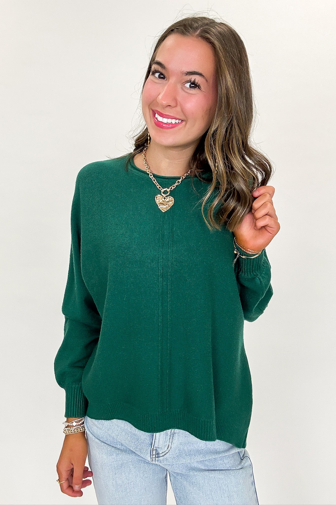 Serene Seam Viscose Knit Sweater