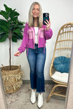  Sharnah Contrast Hooded Shacket - FINAL SALE - Madison and Mallory