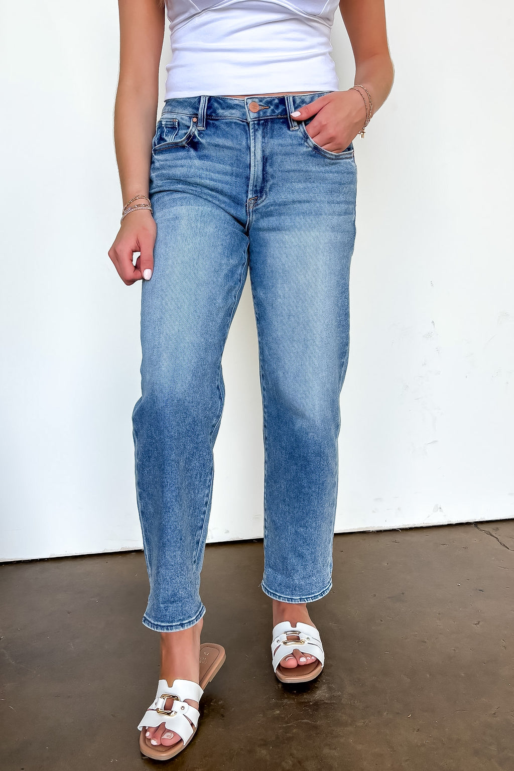 Signature Cuff Boyfriend Jeans - Madison and Mallory