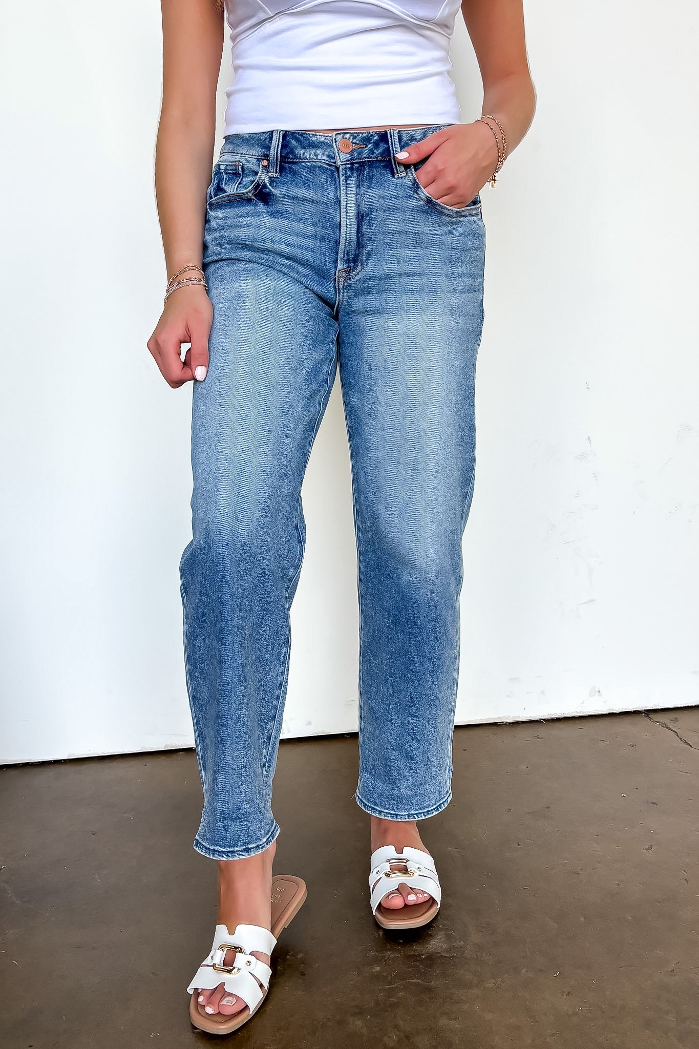 Signature Cuff Boyfriend Jeans - Madison and Mallory