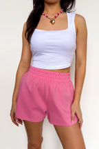 Cotton Candy / S Signature Soft Elastic Waist Shorts - Madison and Mallory