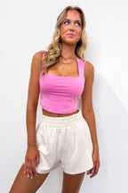 Signature Soft Elastic Waist Shorts - Madison and Mallory
