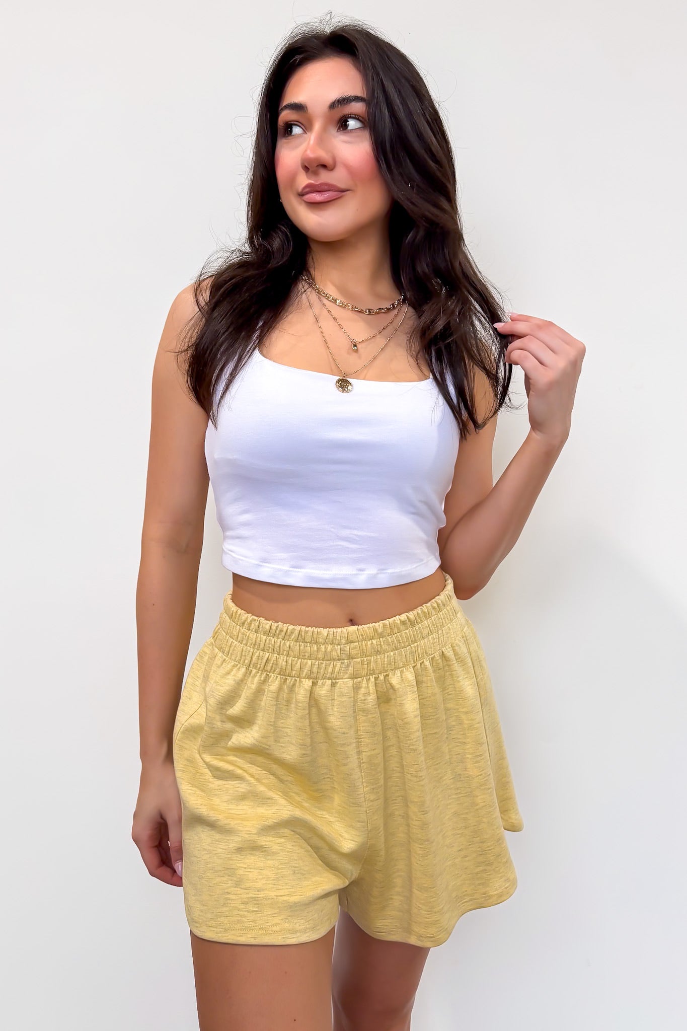 Signature Soft Elastic Waist Shorts - Madison and Mallory