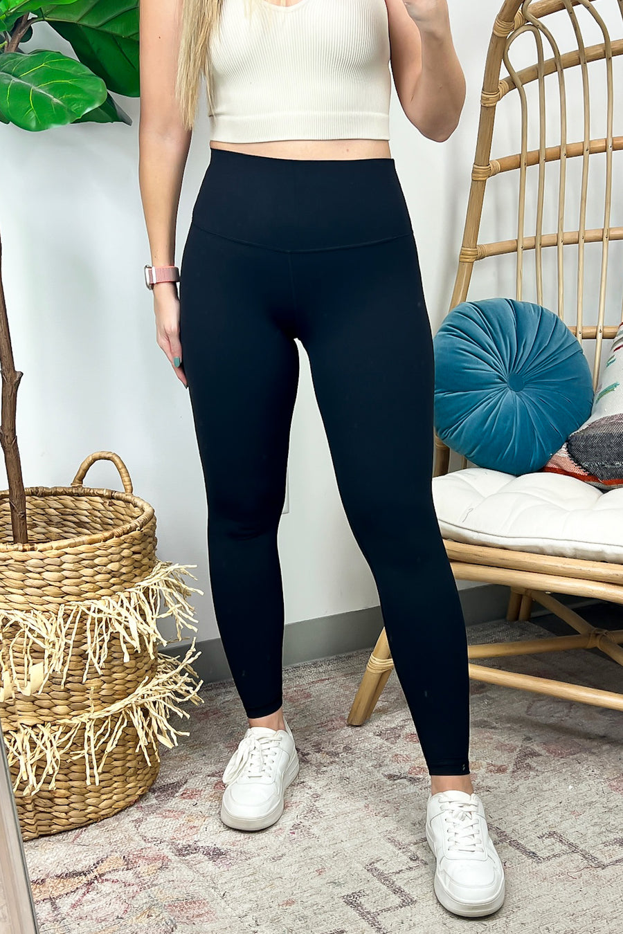 Black / 25" / S Silvah High Waist Active Leggings - BACK IN STOCK - Madison and Mallory