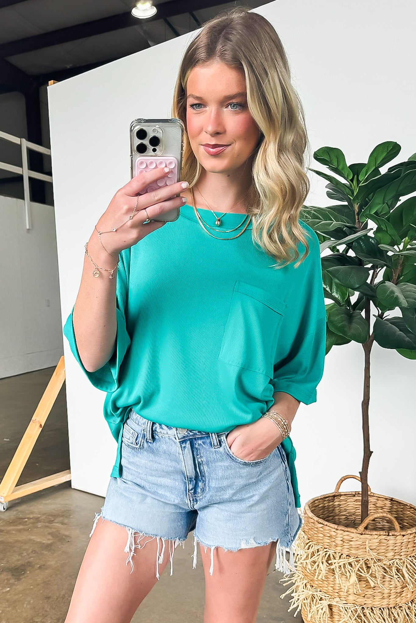 Simonah Relaxed Fit Pocket Tee - Madison and Mallory