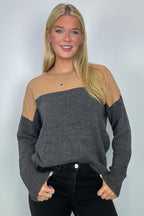 Simone Color Block Knit Sweater - FINAL SALE - Madison and Mallory