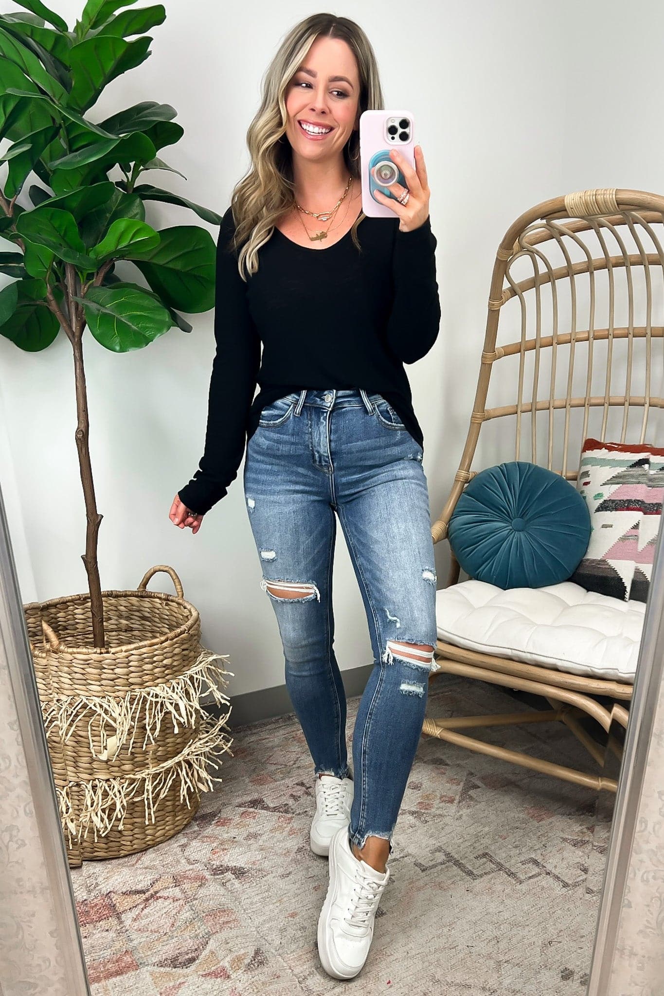 Simple Luck Long Sleeve Core Top - FINAL SALE - Madison and Mallory