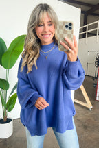  Simple Street Side Slit Oversized Sweater - BACK IN STOCK - Madison and Mallory